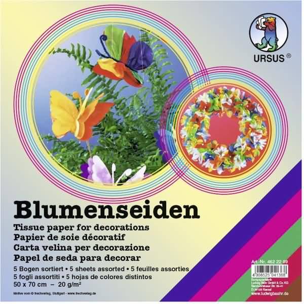 Blumenseide 20g/qm 50x70cm VE=5 Bogen sortiert (2)