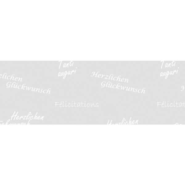 Transparentpapier 115g/qm A4 VE=5 Blatt White Line Herzlichen Glückwunsch