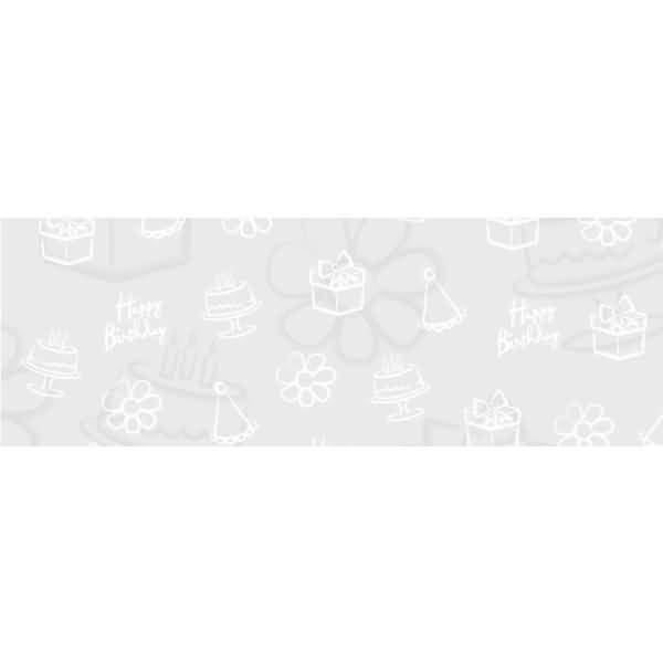 Transparentpapier 115g/qm A4 VE=5 Blatt White Line Happy Birthday