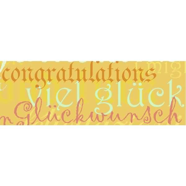 Transparentpapier 115g/qm A4 VE=5 Blatt Schriften orange