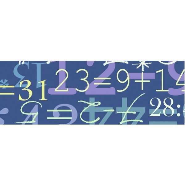 Transparentpapier 115g/qm A4 VE=5 Blatt Zahlen dunkelblau