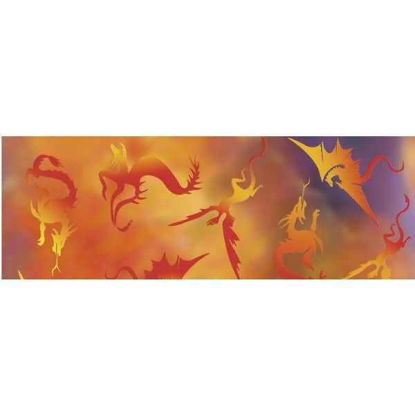 Transparentpapier 115g/qm A4 VE=5 Blatt Fauna Drachen