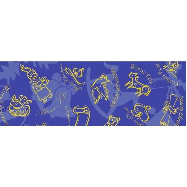Transparentpapier 115g/qm A4 VE=5 Blatt Christmas blau