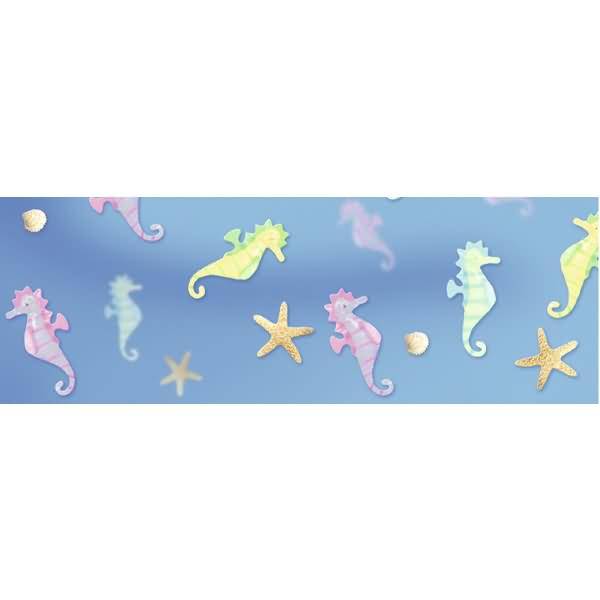 Transparentpapier 115g/qm A4 VE=5 Blatt Maritim Seepferdchen