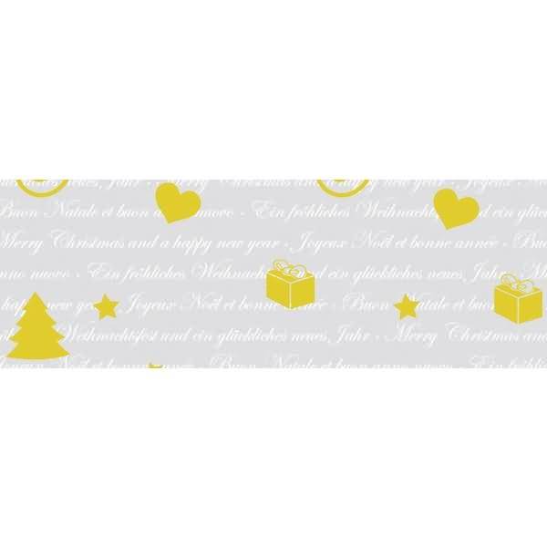 Transparentpapier 115g/qm A4 VE=5 Blatt Golden Line Festliche Grüße