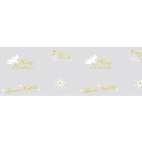 Transparentpapier 115g/qm A4 VE=5 Blatt Golden Line Fröhliche Weihnachten