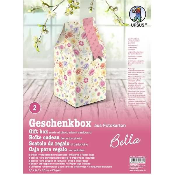 Geschenkbox Bella 6,5x14,5x6,5cm VE=5 Stück Motiv: 02