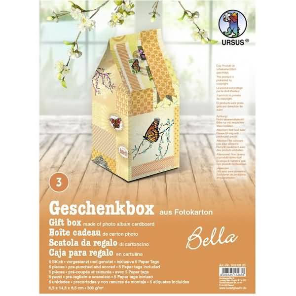 Geschenkbox Bella 6,5x14,5x6,5cm VE=5 Stück Motiv: 03