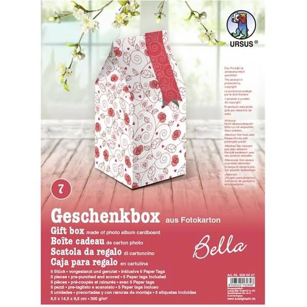 Geschenkbox Bella 6,5x14,5x6,5cm VE=5 Stück Motiv: 07