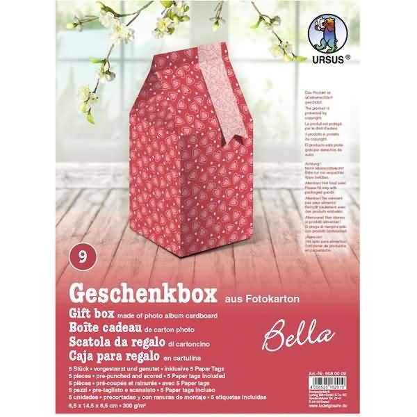 Geschenkbox Bella 6,5x14,5x6,5cm VE=5 Stück Motiv: 09