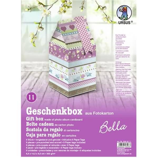 Geschenkbox Bella 6,5x14,5x6,5cm VE=5 Stück Motiv: 11