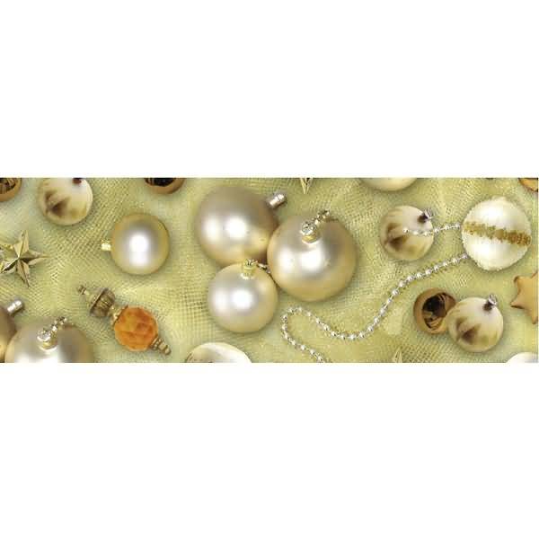 Transparentpapier 115g/qm A4 VE=5 Blatt Winterzauber Kugeln gold