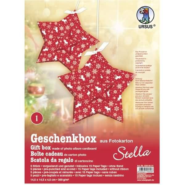 Geschenkbox Stella 14,5x14,5x4cm VE=5 Stück Motiv: 01