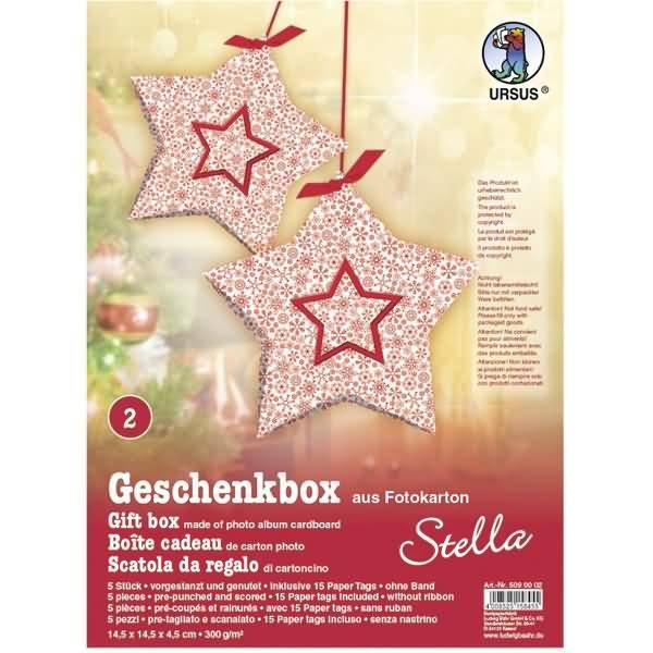 Geschenkbox Stella 14,5x14,5x4cm VE=5 Stück Motiv: 02