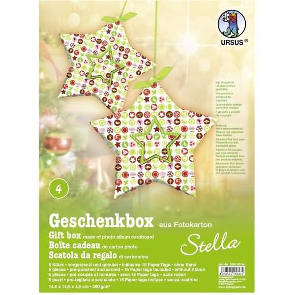 Geschenkbox Stella 14,5x14,5x4cm VE=5 Stück Motiv: 04