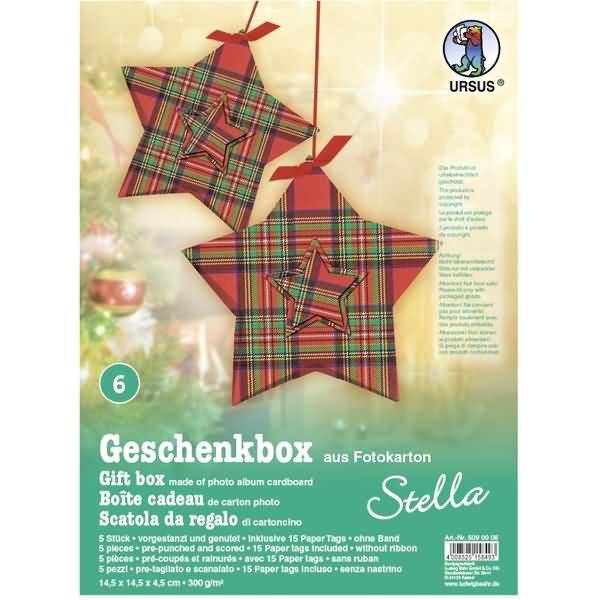Geschenkbox Stella 14,5x14,5x4cm VE=5 Stück Motiv: 06