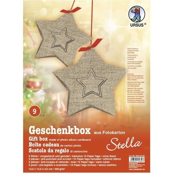 Geschenkbox Stella 14,5x14,5x4cm VE=5 Stück Motiv: 09