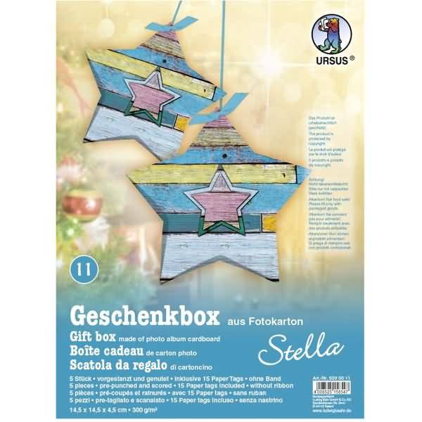 Geschenkbox Stella 14,5x14,5x4cm VE=5 Stück Motiv: 11