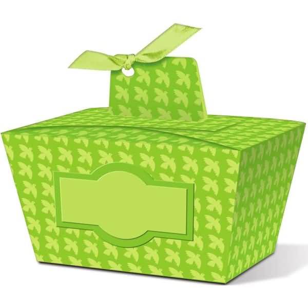 Geschenkbox Joelle grün 8,5x4,5x6cm VE=5 Stück Motiv: 03