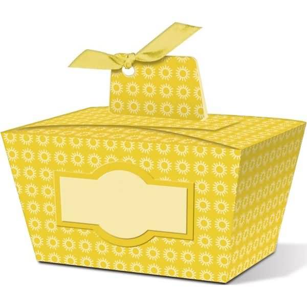 Geschenkbox Joelle gelb 8,5x4,5x6cm VE=5 Stück Motiv: 04