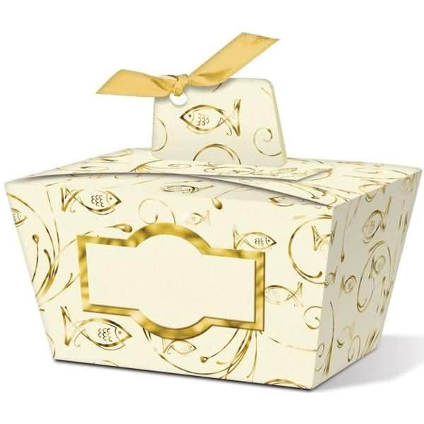 Geschenkbox Joanna gold 8,5x4,5x6cm VE=5 Stück Motiv: 01