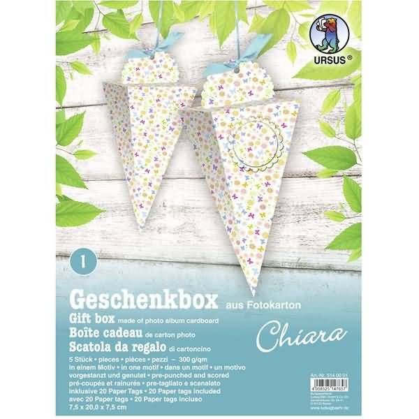 Geschenkbox Chiara 7,5x20x7,5cm VE=5 Stück Motiv: 01