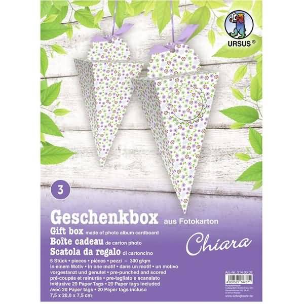 Geschenkbox Chiara 7,5x20x7,5cm VE=5 Stück Motiv: 03