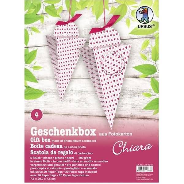 Geschenkbox Chiara 7,5x20x7,5cm VE=5 Stück Motiv: 04