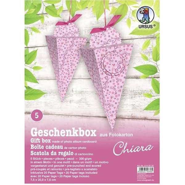 Geschenkbox Chiara 7,5x20x7,5cm VE=5 Stück Motiv: 05