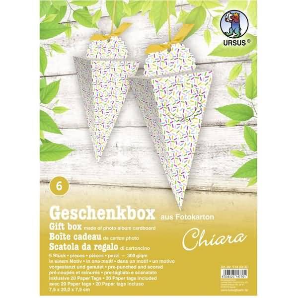 Geschenkbox Chiara 7,5x20x7,5cm VE=5 Stück Motiv: 06