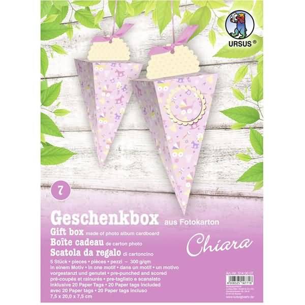 Geschenkbox Chiara 7,5x20x7,5cm VE=5 Stück Motiv: 07