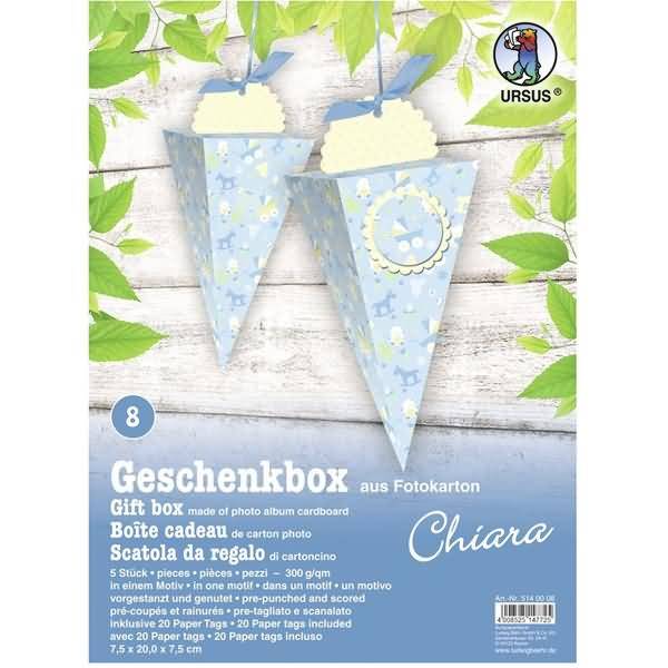 Geschenkbox Chiara 7,5x20x7,5cm VE=5 Stück Motiv: 08