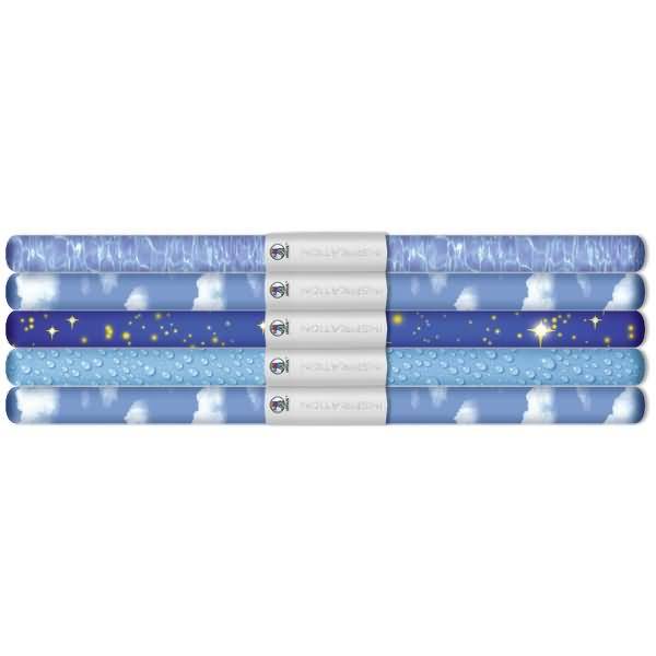 Transparentpapier Rolle 115g/qm 50x61cm Elemente Motive sortiert VE=5 Stück