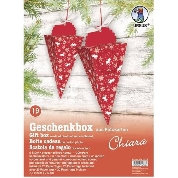 Geschenkbox Chiara 7,5x20x7,5cm VE=5 Stück Motiv: 19