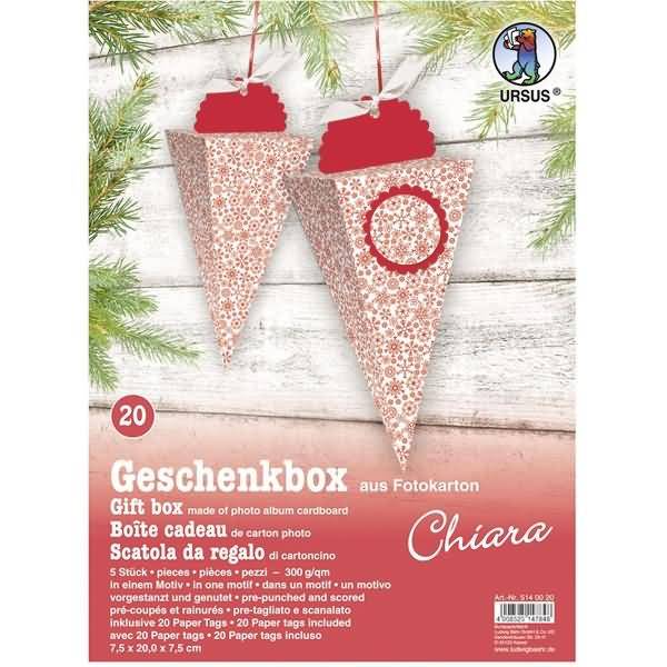 Geschenkbox Chiara 7,5x20x7,5cm VE=5 Stück Motiv: 20