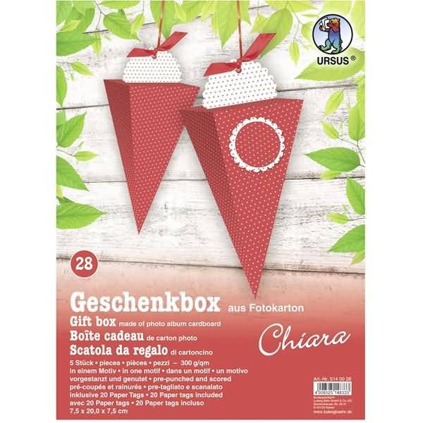 Geschenkbox Chiara 7,5x20x7,5cm VE=5 Stück Motiv: 28