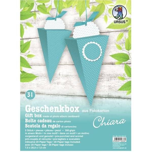 Geschenkbox Chiara 7,5x20x7,5cm VE=5 Stück Motiv: 31