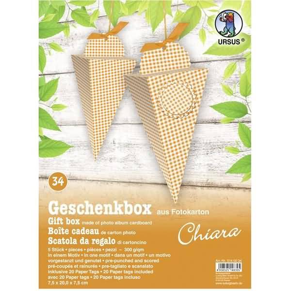 Geschenkbox Chiara 7,5x20x7,5cm VE=5 Stück Motiv: 34