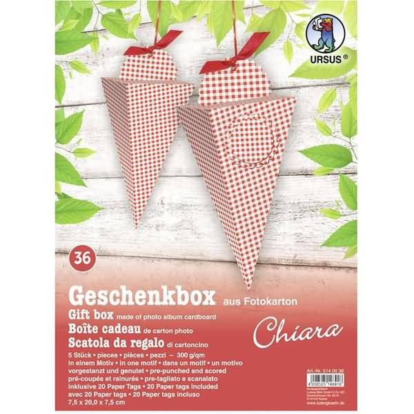 Geschenkbox Chiara 7,5x20x7,5cm VE=5 Stück Motiv: 36