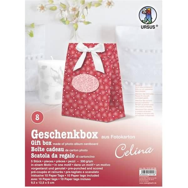 Geschenkbox Celina 9,5x12,5x5cm VE=5 Stück Motiv: 08