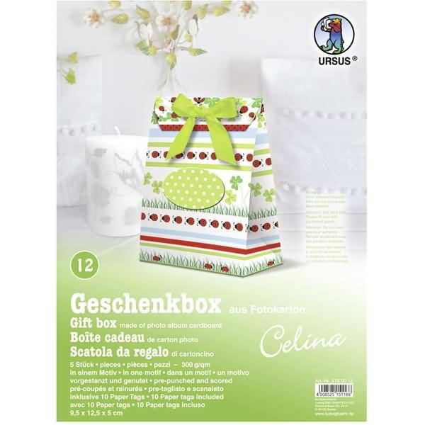 Geschenkbox Celina 9,5x12,5x5cm VE=5 Stück Motiv: 12
