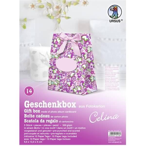 Geschenkbox Celina 9,5x12,5x5cm VE=5 Stück Motiv: 14
