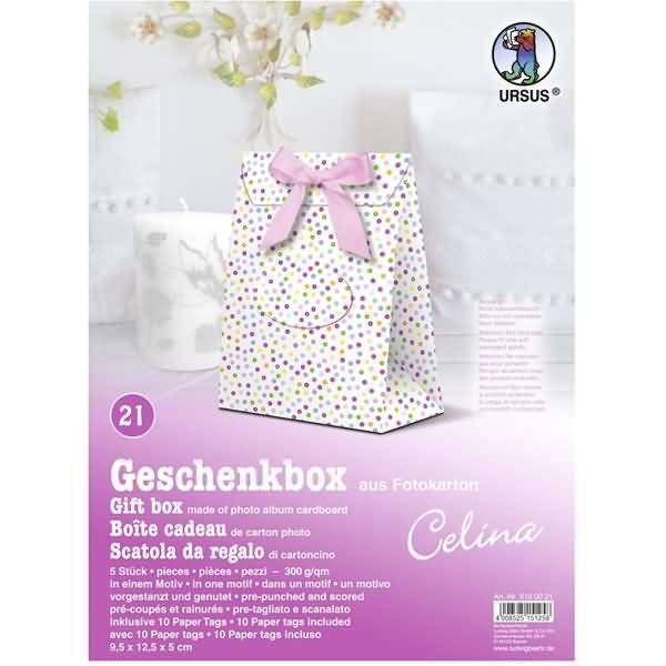 Geschenkbox Celina 9,5x12,5x5cm VE=5 Stück Motiv: 21