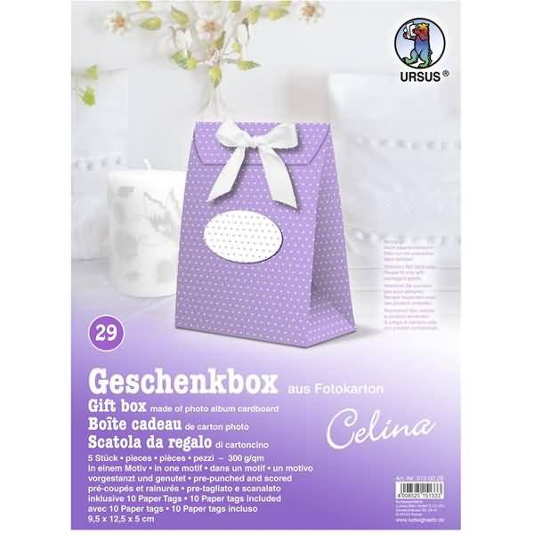 Geschenkbox Celina 9,5x12,5x5cm VE=5 Stück Motiv: 29