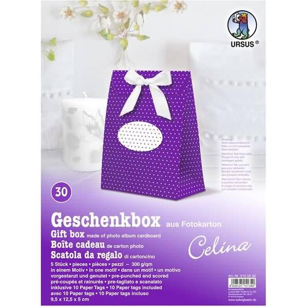 Geschenkbox Celina 9,5x12,5x5cm VE=5 Stück Motiv: 30