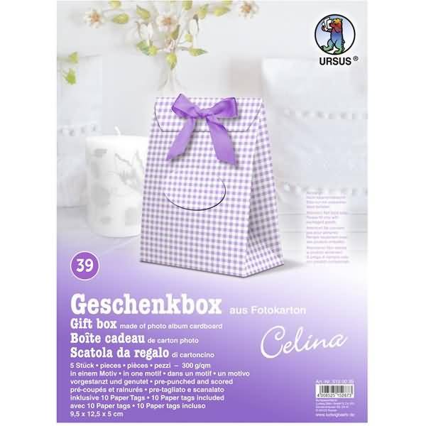 Geschenkbox Celina 9,5x12,5x5cm VE=5 Stück Motiv: 39