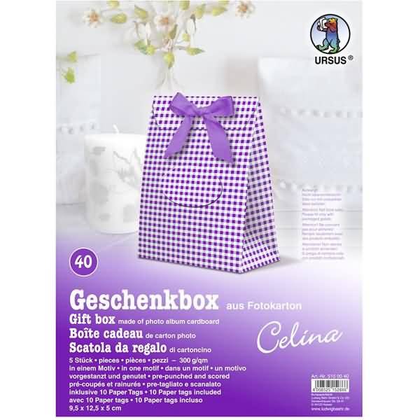 Geschenkbox Celina 9,5x12,5x5cm VE=5 Stück Motiv: 40