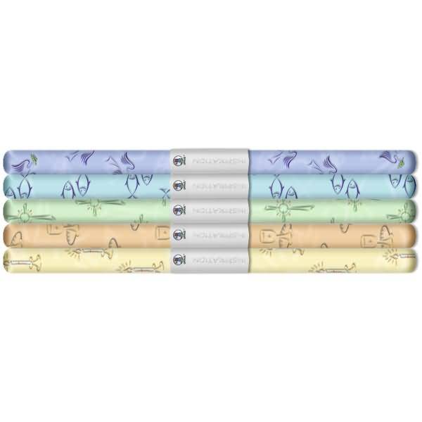 Transparentpapier Rolle 115g/qm 50x61cm Christliche Symbole VE=5 Motive Sortiert