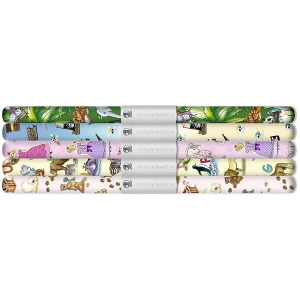 Transparentpapier Rolle 115g/qm 50x61cm Kinderland 5 Motive sortiert VE=5 Stück