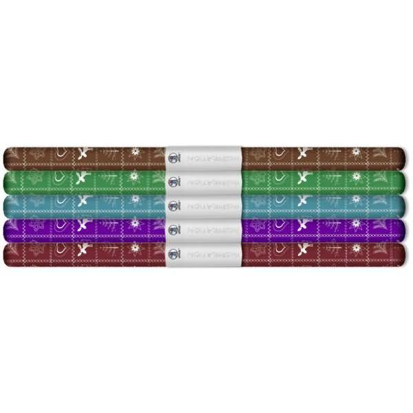 Transparentpapier Rolle 115 g/qm 50x61cm Country Christmas 5 Farben sortiert VE=5 Stück